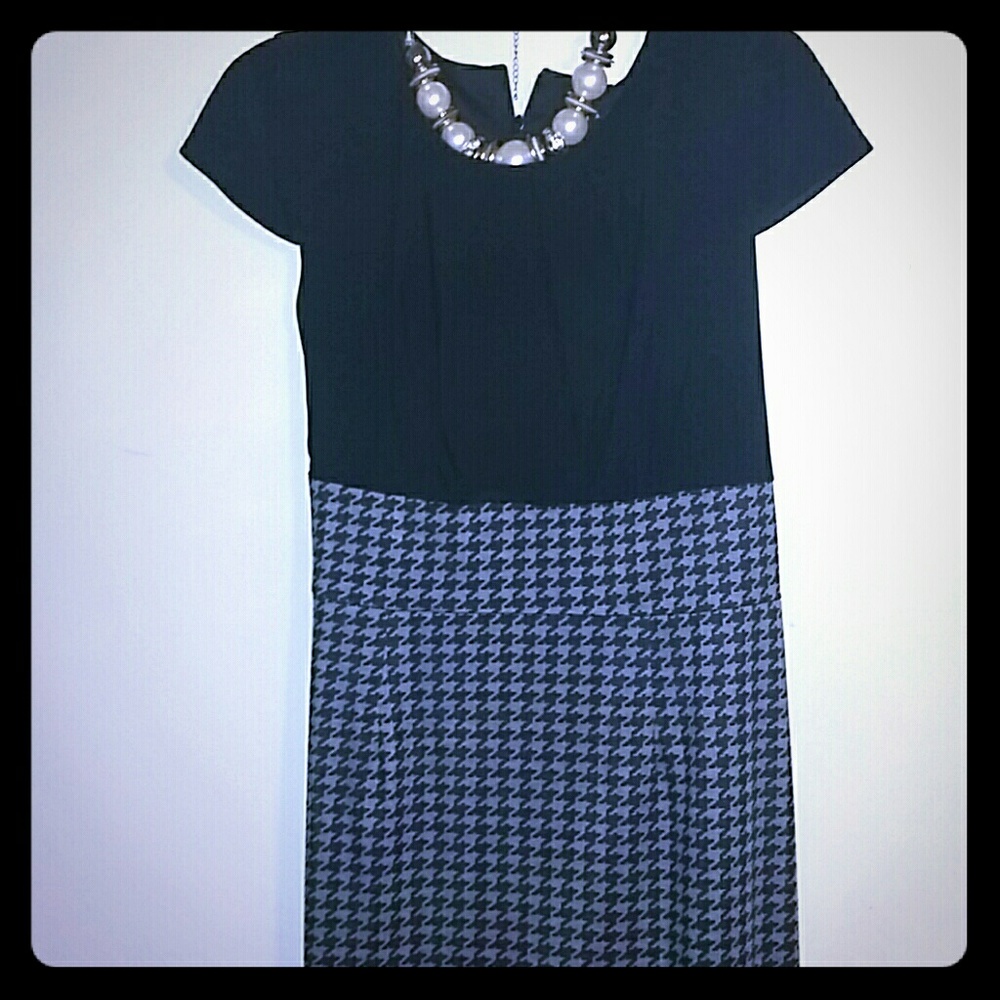 Grey Black Sheath dress